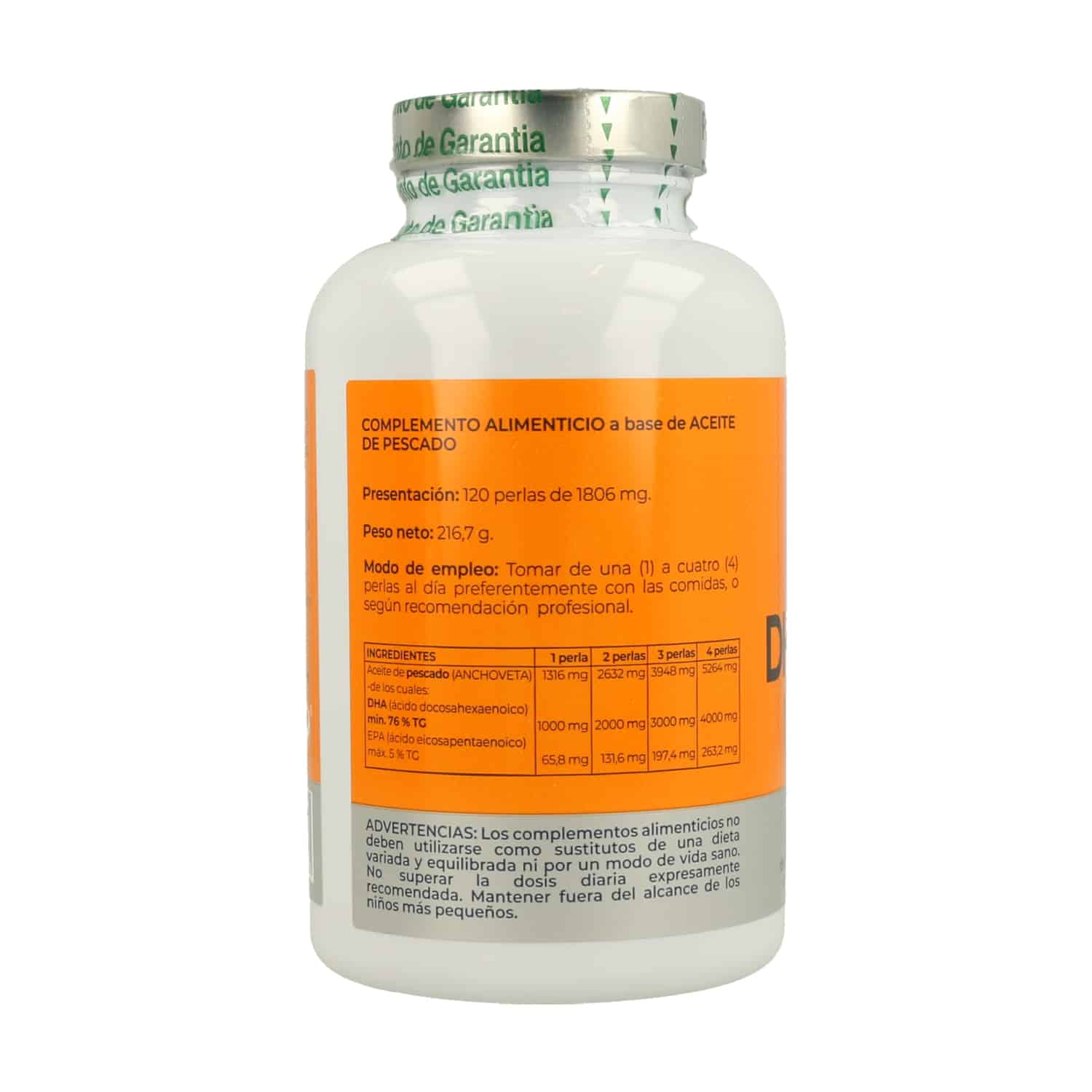 DHA Origen NPD1 1000 120 caps lateral 2
