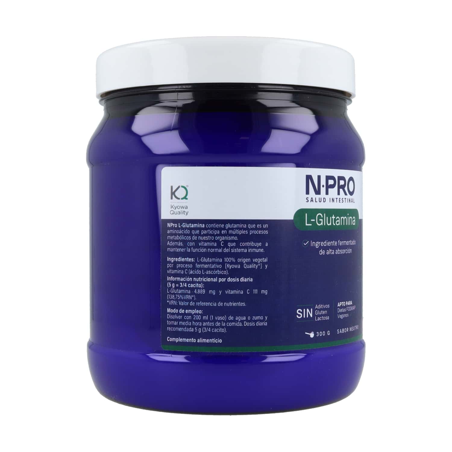 NPRO-L-glutamina-300-gr-ingredientes