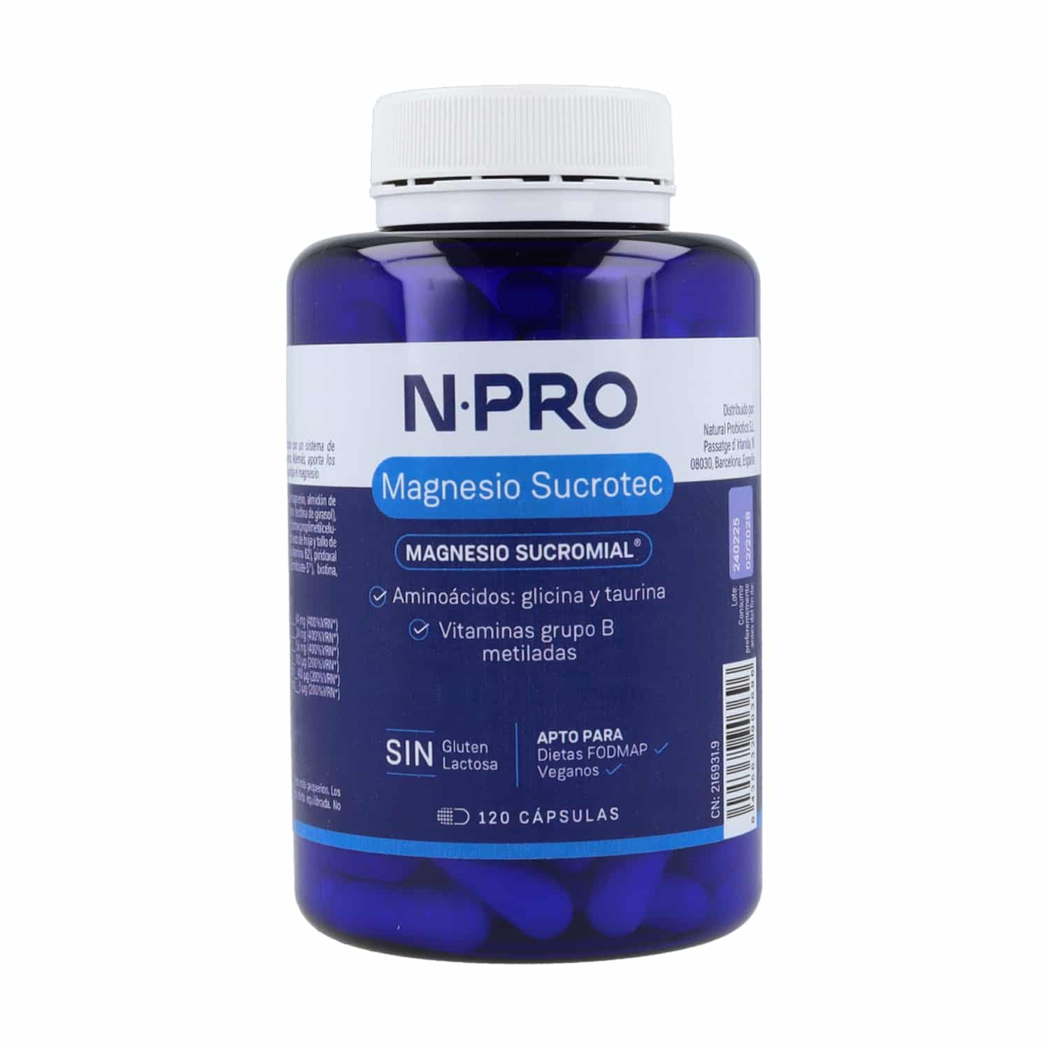 NPRO-Magnesio-sucrotex-120-caps