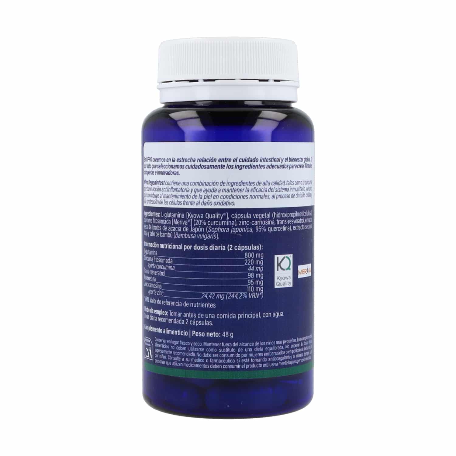 NPRO-regenintest-60-caps-composicion