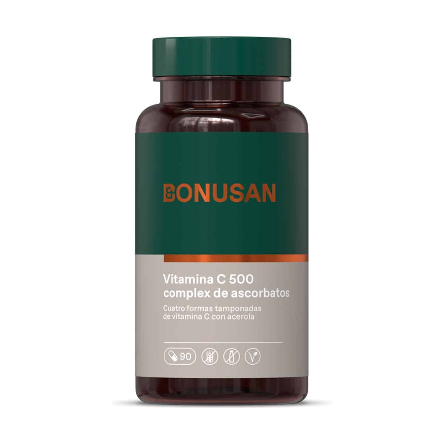 Vitamina C-500 complex de ascorbatos 90 cáps. de Bonusan