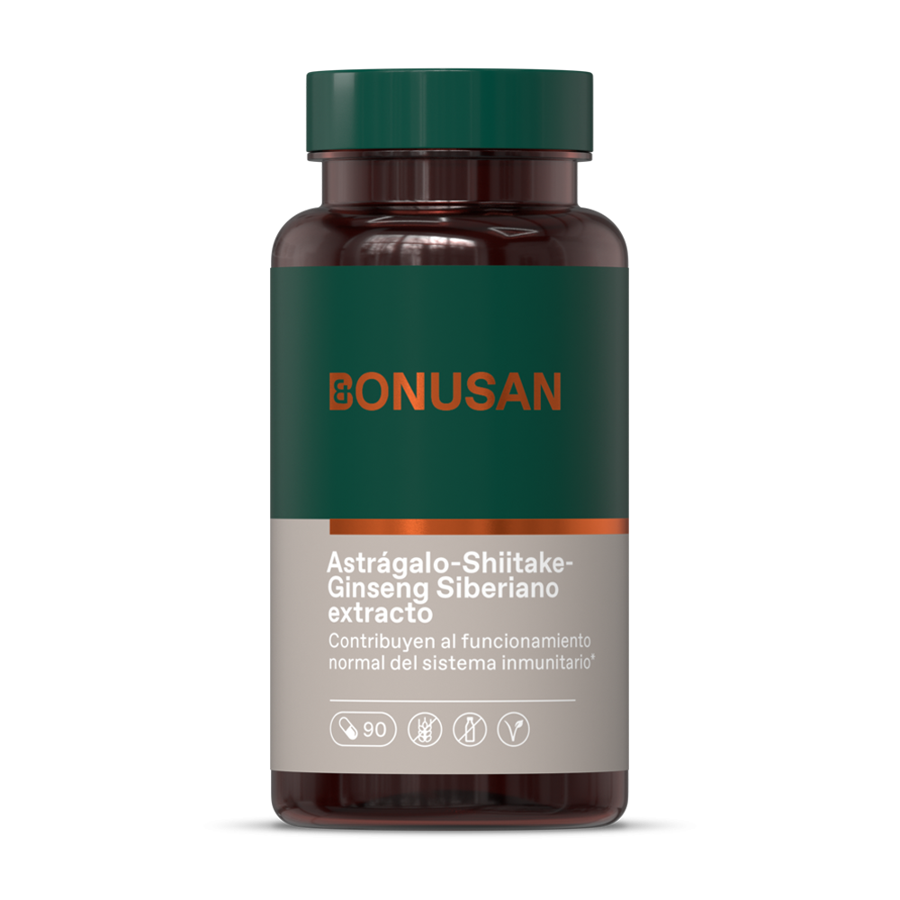 Astrágalo-Shiitake-Ginseng Siberiano extracto 90 cáps. de Bonusan