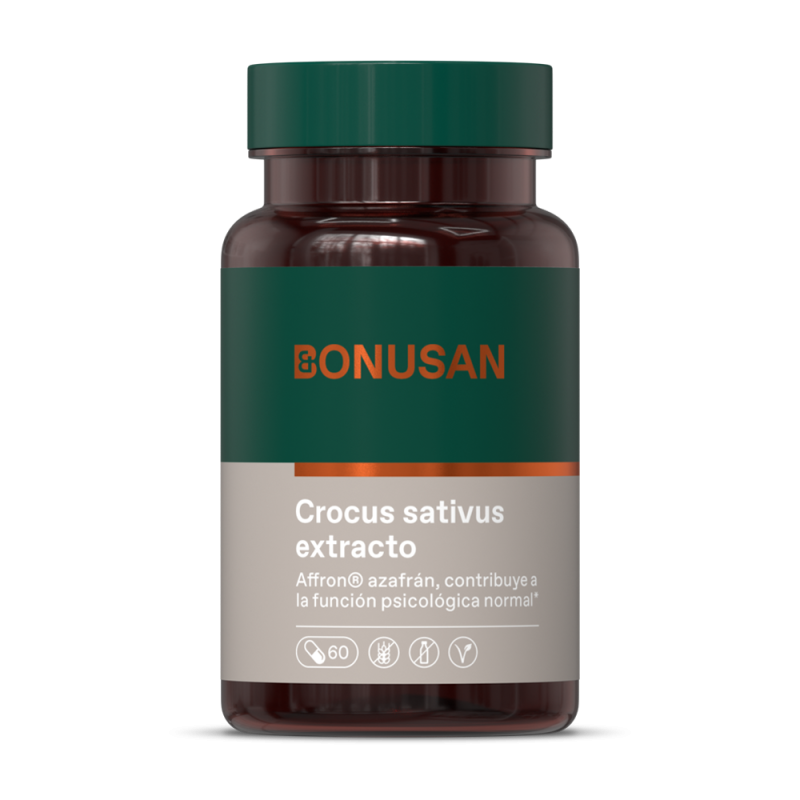 Crocus sativus extracto 60 cáps. de Bonusan