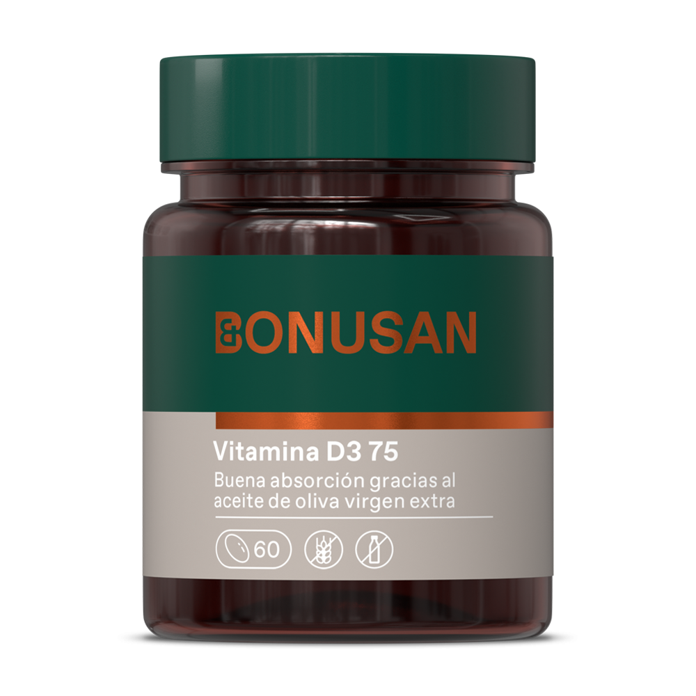 Vitamina D3 75 mcg. (3000 UI) 60 perlas de Bonusan_foto