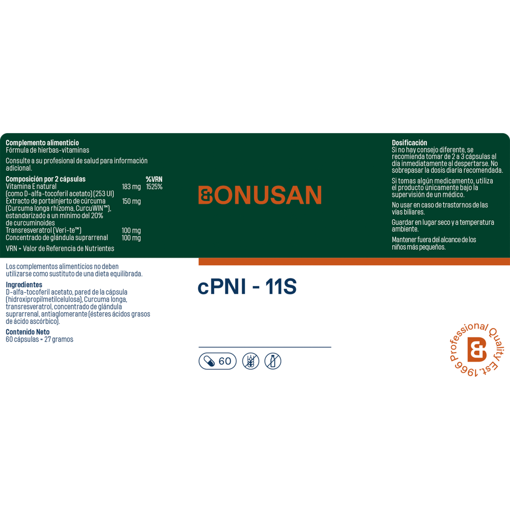 cPNI – 11S 60 cáps. de Bonusan_Etiqueta