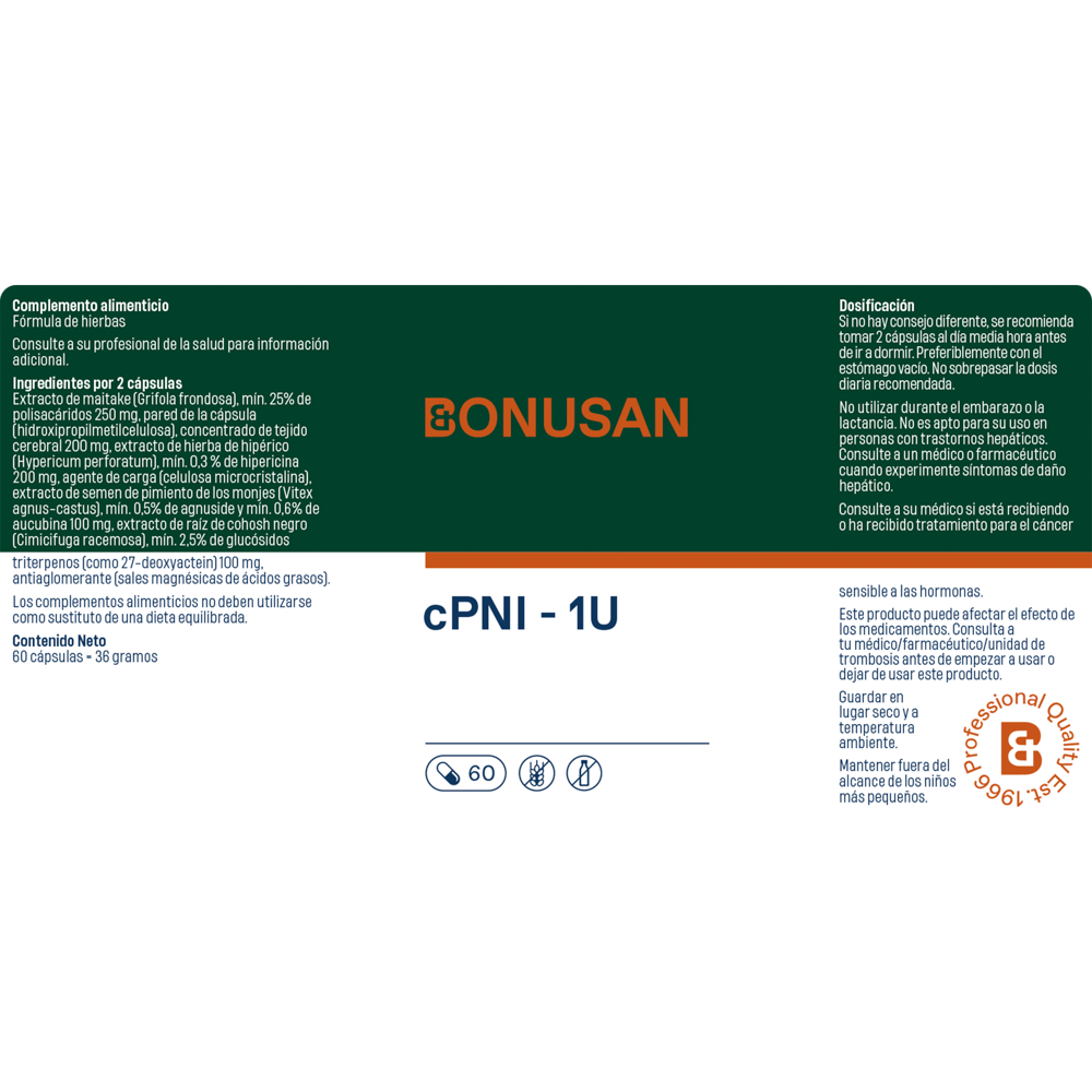 cPNI – 1U 60 cáps. de Bonusan_Etiqueta