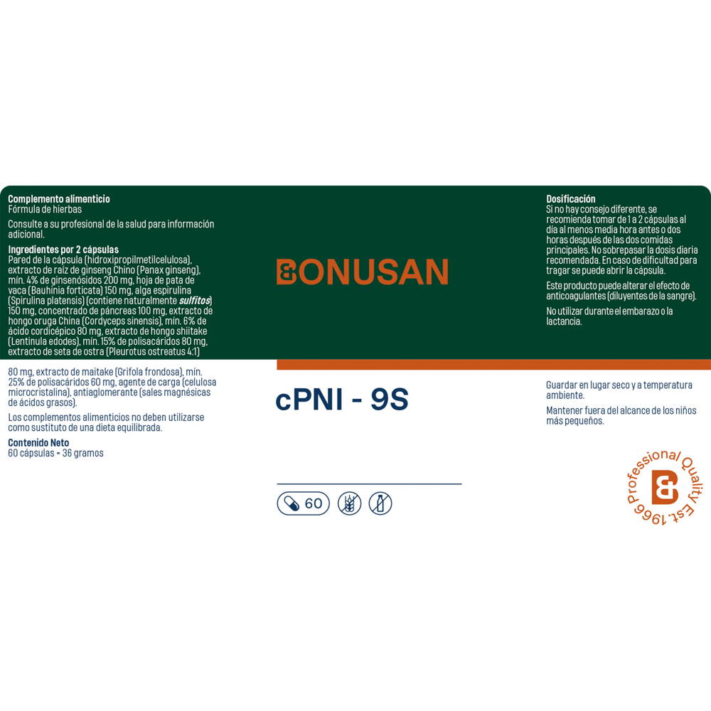 cPNI – 9S 60 cáps. de Bonusan_Etiqueta